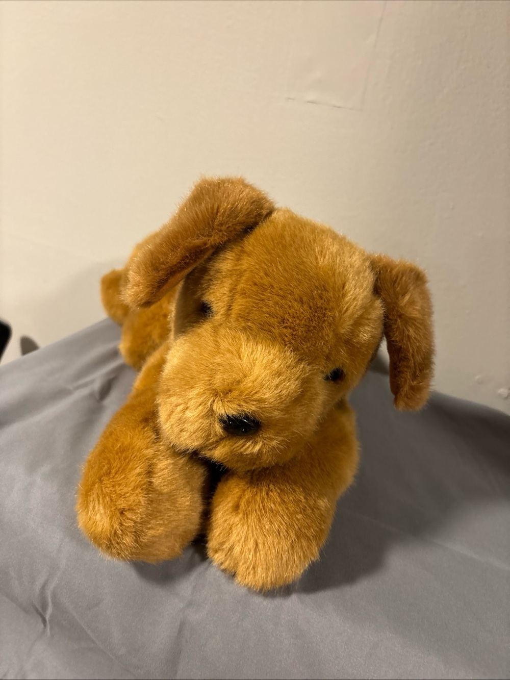 Plush Brown Puppy Dog Toy - Soft Cuddly Pet Playtoy